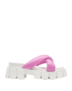 Сандалии Leather Cross Chunky Sandals, лиловый 8 by yoox