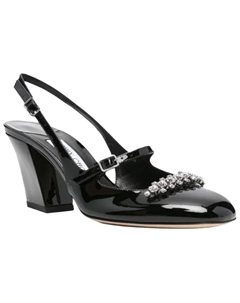 Туфли Belinda Sling Chunky Heel High Heels 7cm Women's Black Jimmy choo