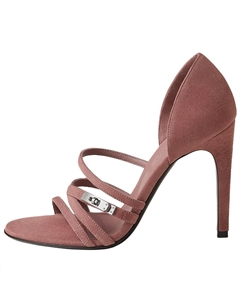 Босоножки на одной бретельке 10,4 см женские burgundy HERMES, Burgundy Hermès