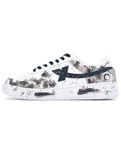Низкие скейтерские кроссовки Air Force One Slip Resistant Cushioning Abrasion Resistant Unisex черные Xtep