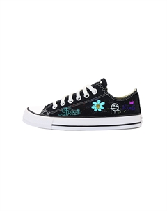 Износостойкие и легкие низкие кеды Unisex из канваса, черный Converse