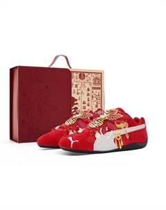 Speedcat Go устойчивые к истиранию низкие повседневные кроссовки Unisex яркий красный flame Puma