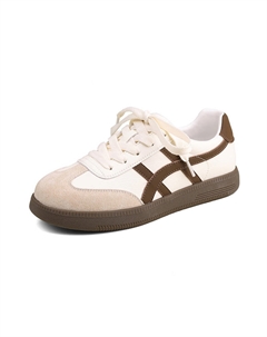 Скользоустойчивые, износостойкие, легкие, дышащие низкие скейтбордские туфли Women's, коричневый Josiny