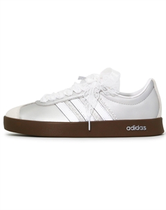 Кроссовки Vl Court Classic с амортизацией, износостойкие низкие для скейтбординга унисекс silver Adidas