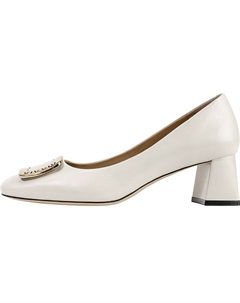 Женские туфли на платформе с массивным каблуком 5,5 см, Ecru Rosa bianca