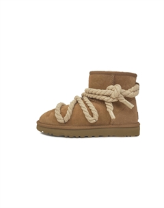 Износостойкие нескользящие короткие зимние ботинки women's, коричневый Ugg