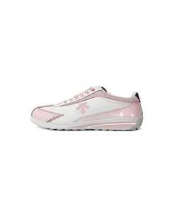 Кроссовки Cron Racer Cherry Blossom Pink с амортизацией, низкие, повседневные, unisex, бело-розовые Descente