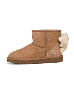 Классические мини термостойкие устойчивые к истиранию короткие зимние ботинки Women's Chestnut, коричневый Ugg