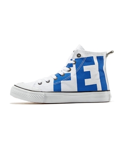 Износостойкие и легкие высокие кроссовки Canvas Unisex White Blue Feiyue.®