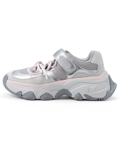 Маленькие Ck нескользящие увеличивающие рост низкие массивные кроссовки 5см женские светло-розовые Charles&keith