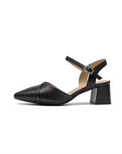 Женские туфли на платформе с массивным каблуком 5,8 см, черный Spider king