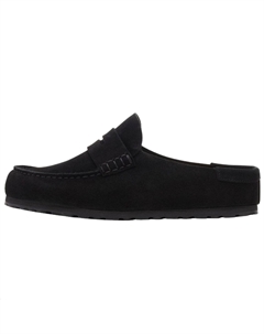 Неаполитанские тапочки с резиновой подошвой, устойчивой к истиранию, с закрытым носком, Unisex, Black, Narrow Birkenstock