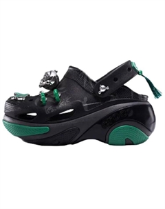 Skullpanda x Bubble Crush Clog Ink Night Bamboo Forest клоги унисекс black Crocs