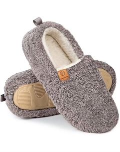 Тапочки Soft Curly Full Slippers Memory Foam, серый Everfoams