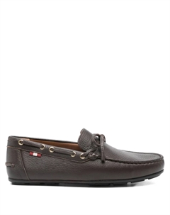 Ботинки-лодочки Clarkson с декоративным бантом, коричневый Bally