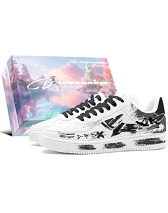 Кроссовки для скейтбординга Air Force One с противоскользящей подошвой и износостойким покрытием, мужские, черно-белые Xtep