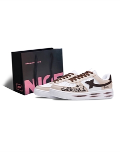 Кроссовки для скейтбординга мужские Air Force One низкие противоскользящие износостойкие brown Xtep