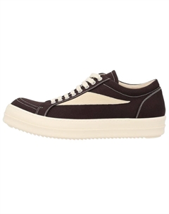 Винтажные низкие кожаные кроссовки мужские brown Rick owens drkshdw