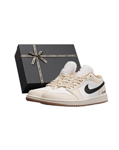 Кроссовки баскетбольные мужские низкие Air 1 Cushioning, Wear Resistant, винтажные, beige yellow Jordan