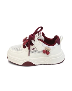 Непромокаемые, дышащие, легкие кроссовки Low Top для скейтбординга с амортизацией beige burgundy kids', бежевый Budding