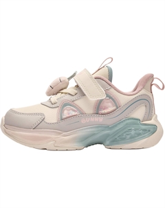 Скользостойкие износостойкие низкие детские повседневные туфли beige для детей 3-7 лет, Floating Stone/Apricot Qiaodan