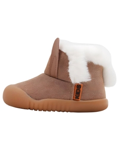 Нескользящие термо детские ботинки Infant And Toddler, коричневый Maibuxiong