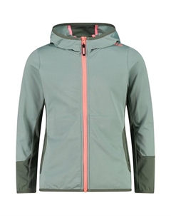 Детская куртка Kapuzensweat с капюшоном и фиксатором, зеленый Cmp