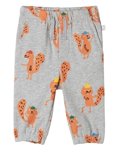 Брюки с принтом белки, серый Stella mccartney kids