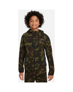Флисовая кофта Kapuzensweat Tech с камуфляжным принтом и молнией на всю длину, мультиколор Nike
