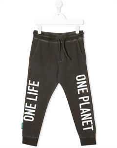 Спортивные брюки с логотипом и надписью, серый Dsquared2 kids