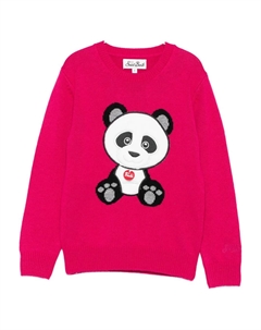 Свитер с графическим принтом, розовый Mc2 saint barth kids