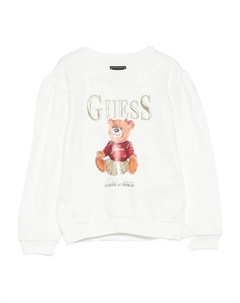Свитшот с вышивкой "Тедди", бежевый Guess kids