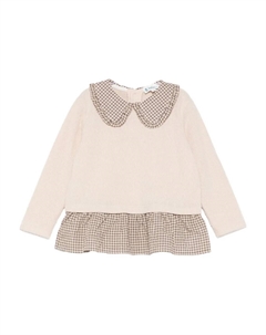 Топ с вставками Lalalu, нейтральный Lalalù