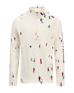 Топ с воротником на молнии, слоновая кость Perfect moment kids