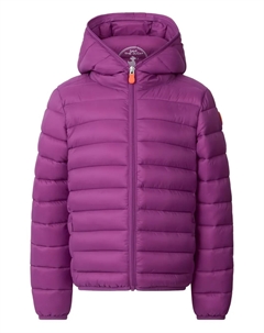 Пуховик с капюшоном Lily, фиолетовый Save the duck kids