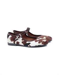 Балетки с пряжками, коричневый Pèpè