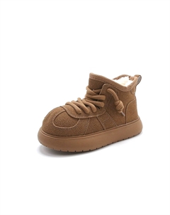 Противоскользящие антиударные устойчивые к истиранию упругие легкие утепленные ботинки kids' kids', Coffee Robinhood