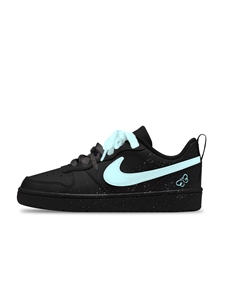 Court Borough Blue Butterfly нескользящие устойчивые к истиранию низкие детские скейтбординговые ботинки unisex Nike