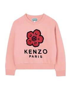 Свитшот с цветочным принтом, розовый Kenzo kids
