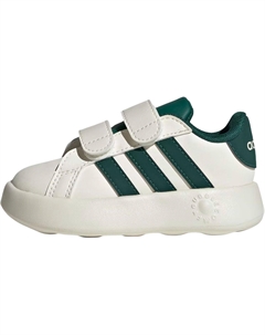 Grand Court 2.0 низкие детские ботинки white green для малышей Adidas