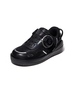 Низкие детские туфли Infant And Toddler, черный/серебристый Ginoble