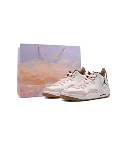 Courtside 23 нескользящие устойчивые к истиранию низкие детские баскетбольные кроссовки pink для подростков Jordan