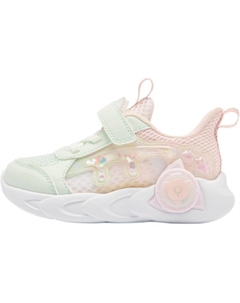 Скользостойкие низкие детские ботинки Green Pink Infant And Toddler Qiaodan