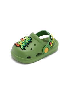 Скользостойкие, износостойкие, дышащие детские тапочки, зеленый B.duck