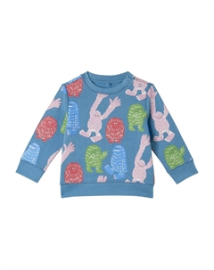 Свитер с принтом монстра, синий Stella mccartney kids