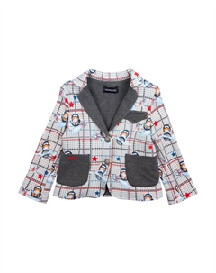 Блейзер для детей, светло-серый Monnalisa