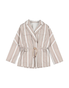 Куртка для девочек, серо-коричневый Brunello cucinelli