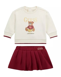Детский комплект для девочек: толстовка с длинным рукавом и юбка, мультиколор Guess