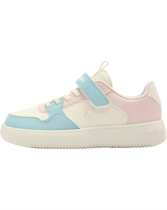 Детские скейтерские кроссовки низкие противоскользящие износостойкие Ivory/Cloud Pink Qiaodan