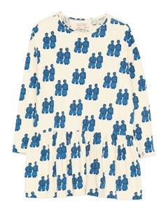 Платье мини с длинными рукавами и принтом, желтый The animals observatory